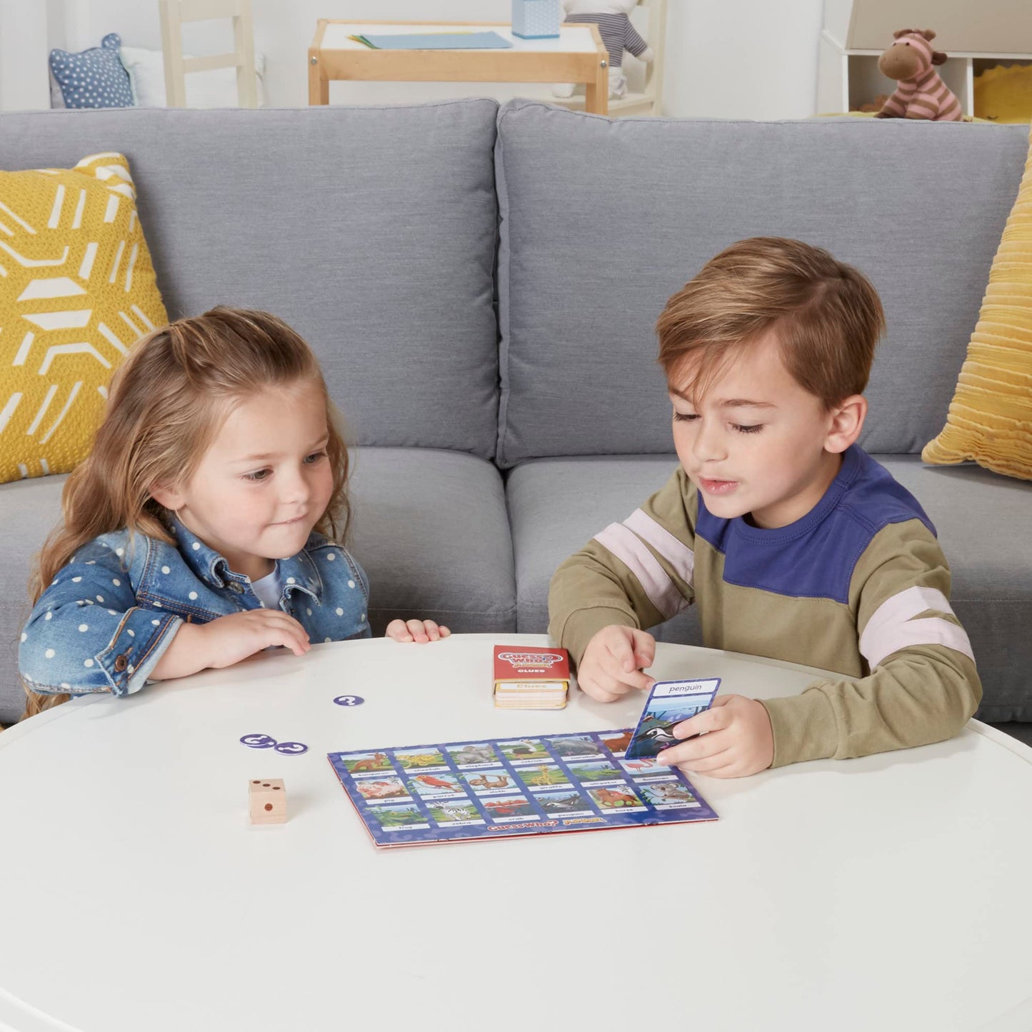 Hasbro Gaming Guess Who? Junior Board Game for Ages 3+ | 2-4 Players | Multicolor | Model F6643 | Fun Preschool Game