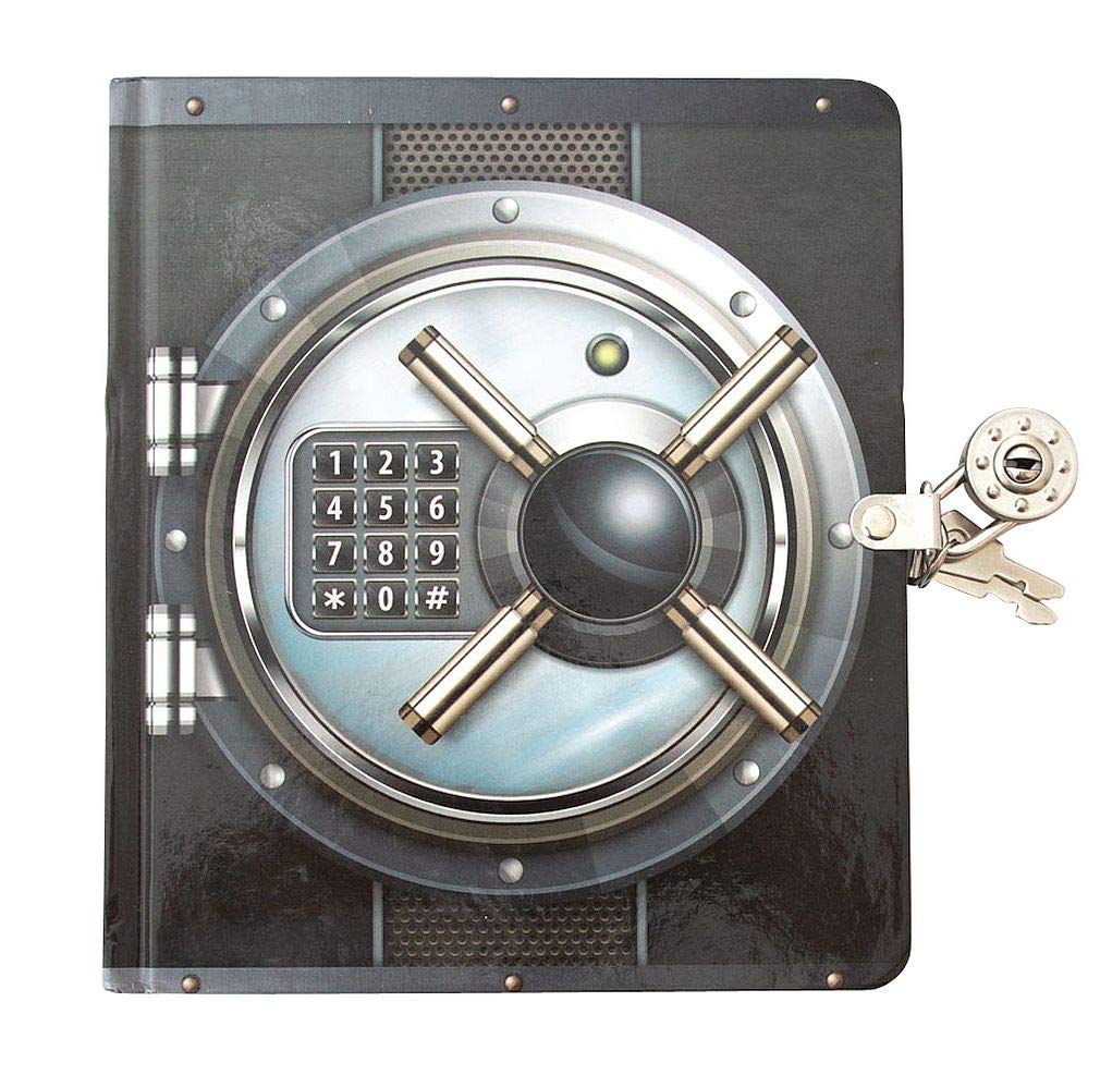 Playhouse Vault Door Lock & Key Lined Page Diary For Kids