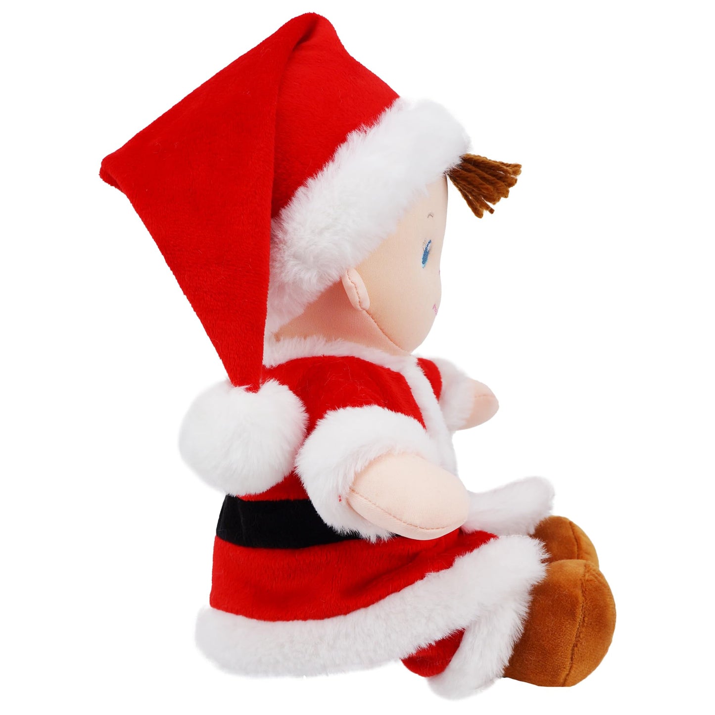 June Garden 14' Soft Dolly Santa - Stuffed Soft Baby Boy Doll For Birth And Up - Christmas Special Edition