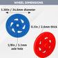 You Make Plastic Project Wheels With 1/8' Hole - Pack Of 100 Pcs - Designed For Science And Engineering Car Projects