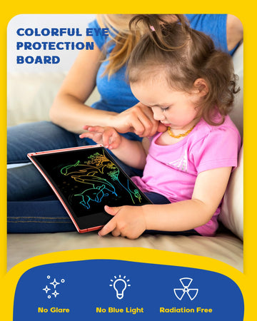 Bravokids 2 Pack Lcd Writing Tablet With 4 Stylus, 8.5 Inch Colorful Doodle Board Drawing Pad For Kids, Travel Games Activity Learning Toys, Birthday Gift For Age 3 4 5 6 7 8 Year Old Boys Girls