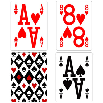 Ooelyy 2 Pack Elite Low Vision Playing Cards, Large Print Playing Cards, Easy To Read Playing Cards For Visually Impaired, Educa