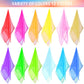 Blovec 12pcs Square Dance Scarves - 24x24 Inch Silk Props in 12 Colors, Perfect for Juggling and Music Movement Activities