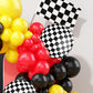 Race Car Balloon Arch Garland Kit, Red Yellow Black Balloon Arch Kit, Race Car Balloons Race Car Theme Party Decorations, Red Ye