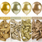 Partywoo Metallic Gold Balloons, 100 Pcs Gold Metallic Balloons Different Sizes Pack Of 36 Inch 18 Inch 12 Inch 10 Inch 5 Inch Chrome Gold Balloons For Balloon Garland As Party Decorations, Gold-G101