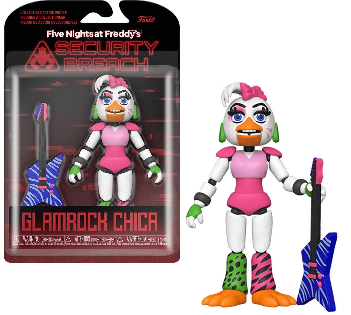 Funko Action Figure - Five Nights at Freddy's Security Breach Glamrock Chic, Vinyl, Multicolor, Standard Size, Model 47491