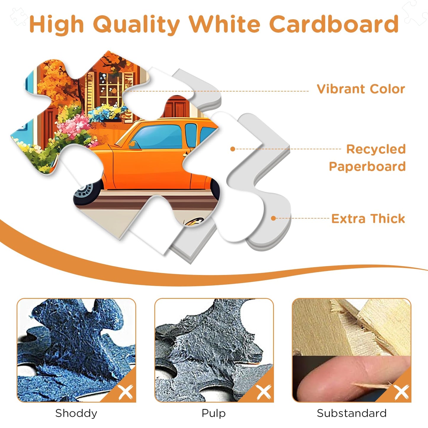 Jigsaw Puzzles 300 Pieces for Kids mature-themeds Seniors  Car Butterfly Puzzles for mature-themed  Recycled Paper 300 Pieces Puzzle as Home Decor  Sturdy Puzzle Challenging Family Game Great Gift