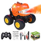 Dinosaur Remote Control Car, 360 Rotating RC Stunt Car Monster Truck Toys with Spray, Light & Sound, 2.4GHz All Terrain RC Cars