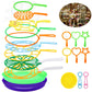 Big Bubble Wands Set Bubble Party Pack Bulk, Funny Bubble Toy Bubble Making Toys For Outdoor, Big Bubble Wands Bulk For All Age People Bubbles Party Favors Supplies