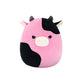 Squishmallows Original 8In Pollyanna The Black And Pink Cow - Official Jazwares Plush (Little)