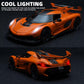 Oanmyjjo Toy Cars For Boys 1/24 Jesko Metal Die Cast Toy Cars,Collectibles Jesko Model Car,Pull Back Jesko Toy Car With Light An