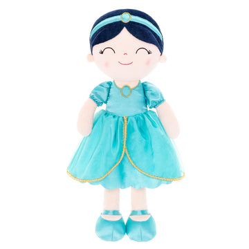 Gloveleya Dolls Princess Girls Toy First Baby Girl Gifts Soft Plush Manor Princess Doll Jasmins Aqua 16''