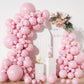 Pastel Pink Balloons In Different Sizes 5 10 12 18Inch-134Pcs Pastel Pink Balloons For Garland Arch