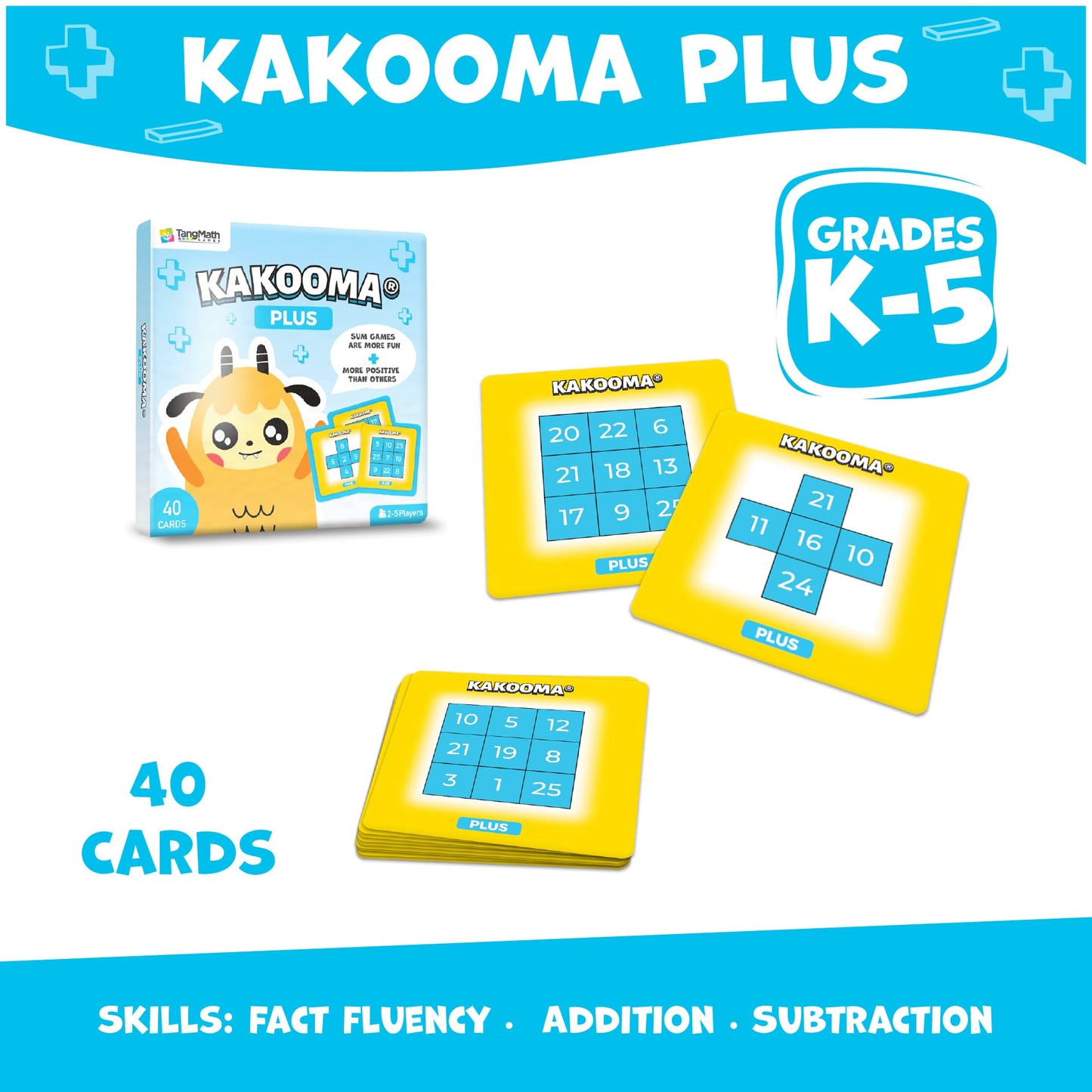 Kakooma Plus (Addition & Subtraction Game) - Greg Tangs Puzzle For Enrichment, Intervention, And Skill Building - Boosts Fact Fl
