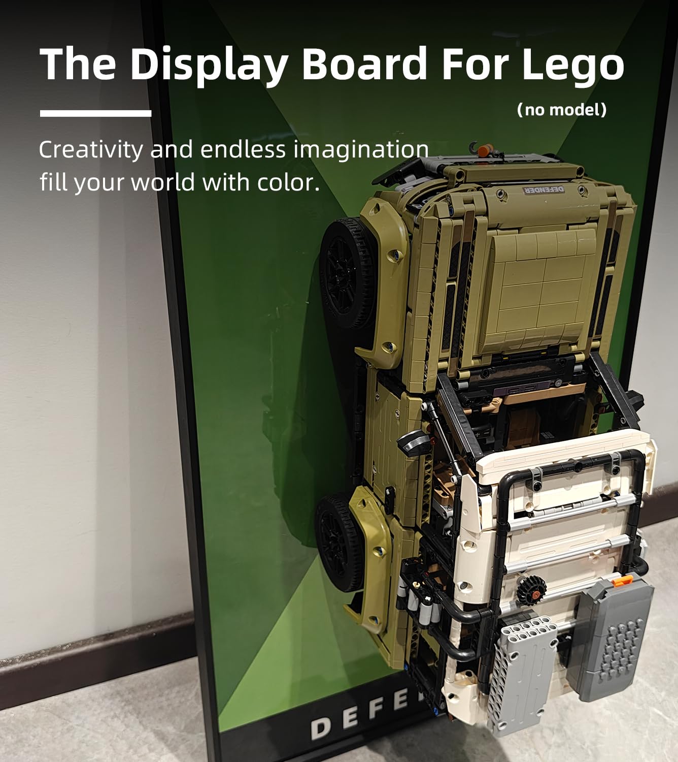 Wetceaom Display Wallboard For Lego Technic Land Rover Defender 42110, Gift Ideas For Lego Car Wall Mount Enthusiasts,17.7 X 29.