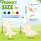 Leinuosen 28 Sets Dinosaur Party Favors Wood Painting Craft Kits with Art Supplies and Inspirational Cards Thank You for Coming
