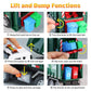 AXWATDEI Garbage Truck Toy - Large Friction Powered Trash Truck with Lights, Sounds, 4 Trash Bins, Green, Model WY1115A