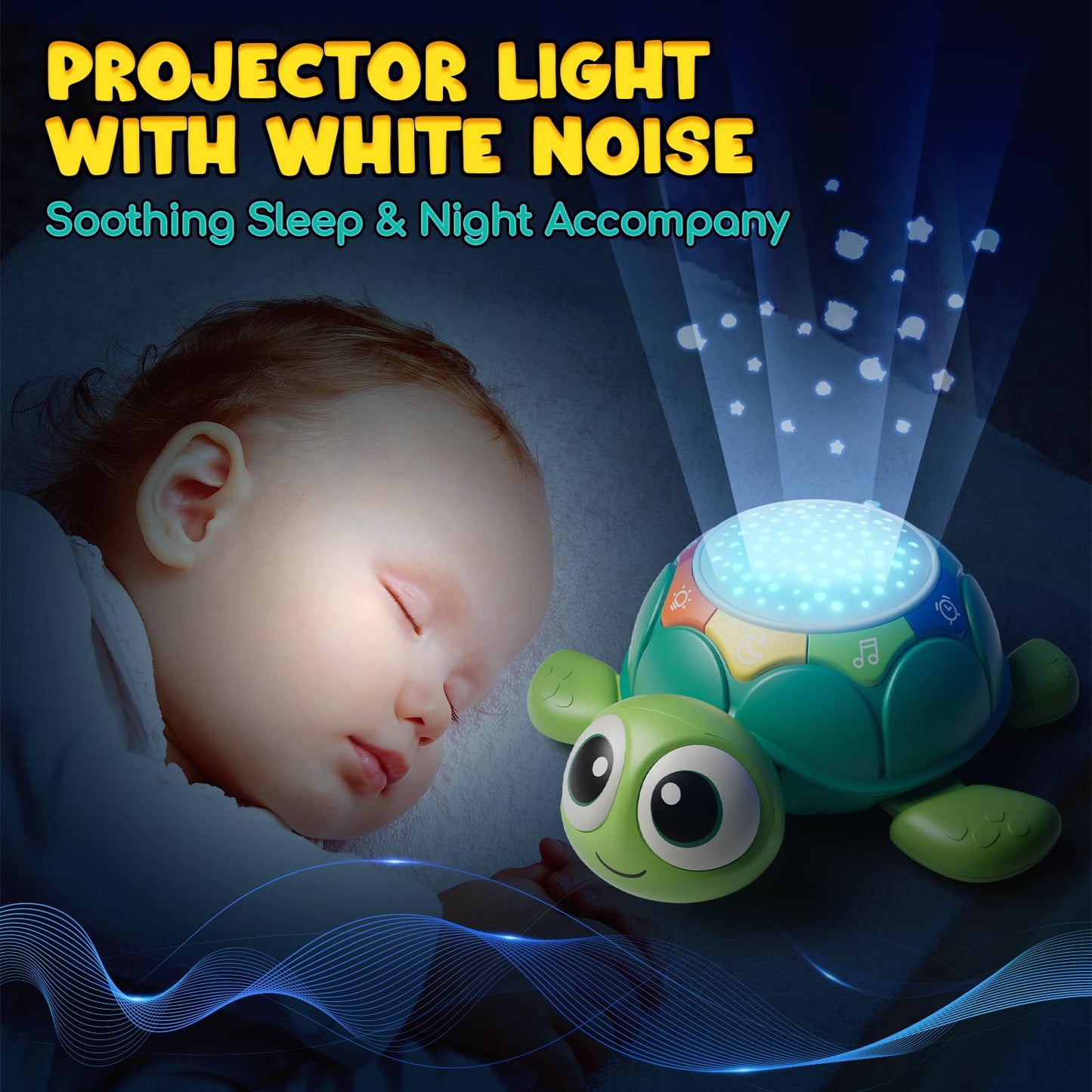 Lehoo Castle Baby Toys 6-12 Months, Tummy Time Toys Turtle Baby Crawling Toys With Light & Sound, Musical Moving Toys For 9-12 Months Old Boys/Girls, Infant Toys 0-6 Months Developmental Toddler Gifts