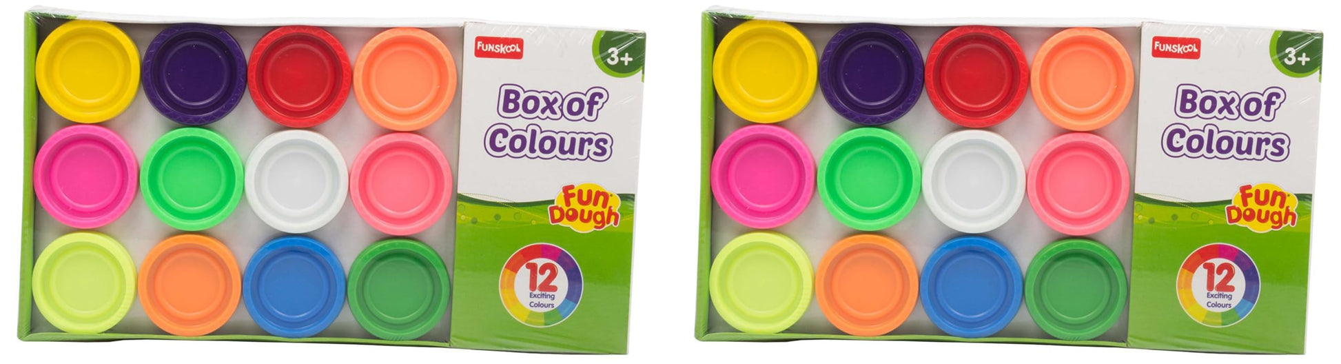 Fundough FunskoolFundough Compound Box Of Colours, 600Gms, (1250 Gms) Multicolour, Dough, Toy, Shaping, Sculpting, 3 Years (Pac
