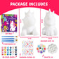 Paint Your Own Unicorn Lamp Kit 2pcs,DIY Unicorn Crafts Night Light, Arts & Crafts for Kids Ages 8-12, Painting Kit for Girls Bo