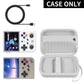PAIYULE Travel Case for RG353V/RG353VS/R36S - White EVA Handheld Emulator Storage Organizer