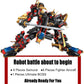 QLT QIAOLETONG 12 in 1 Mecha Robot Building Set, 542 PCS, Multicolor, Compatible with Lego, Cool Robot Toys Gift for Adults