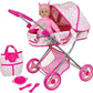 Lissi Deluxe Doll Pram with 13 Baby Doll, Also Includes Diaper Bag & Accessories, Nuturing and Role Play, For Ages 4 and up