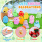 60Pcs Easter Luminous Mini Resin Figurines Miniature Figurines Tiny Small Easter Glow In The Dark Little Bunnies Chicken For Dol
