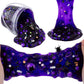 300Ml Black Cat Slime With Clay, Dark Purple Clear Slime Kit For Girls Ages 8-12 With 9 Packs Slime Add-Ins, Slime For Kids Party Favors, Non Stick Slime Toys Birthday Halloween Christmas Easter Gifts