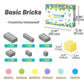 Pairez Toys Classic Building Bricks Playset, 1000 Pieces Bulk Blocks Set, Accessories Compatible With All Major Brands Parts And Pieces, Stem Toys For Kids 4+ Years Old (Pastel)