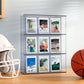 Succwoah 50Ct Magnetic Card Holder For Trading Cards, 35 Pt Clear Trading Card Sleeves, Hard Plastic Baseball Card Protectors, F