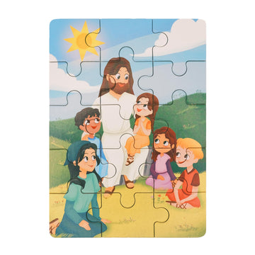 Peyo Pals Bible Themed 4-In-1 Wooden Jigsaw Puzzles In Box (15 Pcs Each) | Christian Bible Gifts For Kids | Easter Gifts For Kid