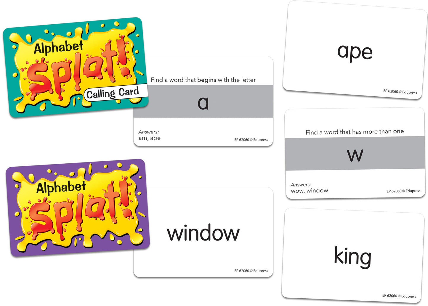 Teacher Created Resources Alphabet Splat Game 6 5/8'' X 3 5/8'' X 1 1/4''