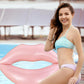 Giant Swimming Lips Pool Float - 43.3 x 31.5 Inch Giant Pink Lips Pool Float mature-themed Water Lounger Big Inflatable Mouth Print Row Water Toy Rest Pink