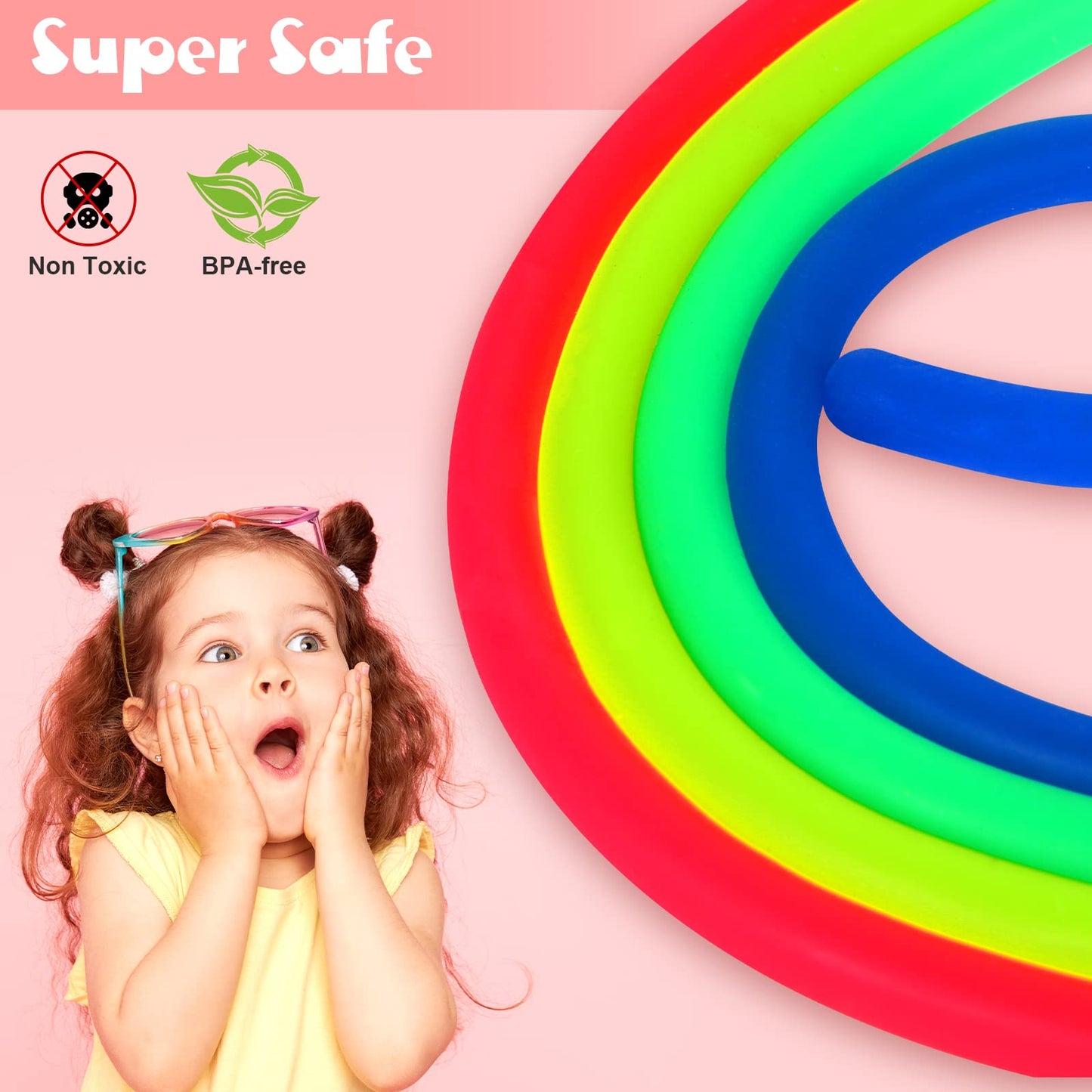 12 Pcs Sensory Toys For Kids,Fidget Stretchy Strings For Stress, Anxiety, Sensory Toys Special Needs For Autistic Adhd Autism Ch