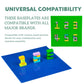 Pairez Toys Classic Base Plates For Building, 10' X10” Baseplates Multipack, Compatible With All Major Brands, 8 Pack, Building Brick Plates For Tables, Mats (Green & Blue)