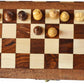 Chessbazar Magnetic Travel Pocket Chess Set - Staunton 7X7 Inch Folding Game Board - Handmade In Fine Rosewood - 2 Players, Age 14+