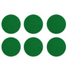 Kasteco 6 Pack Self Adhesive Air Hockey Mallet Felt Pads, Green,74Mm