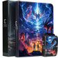 Pokemans Card Binder For Cards, Trading Cards Binder 9 Pocket, Collectible Card Zipper Waterproof Albums Fits 980 Cards
