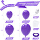 Nisocy Purple Balloon Garland Kit, 102Pcs 18In 12In 10In 5In Dark Purple Balloons With Different Sizes For Baby Shower, Birthday