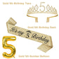 5th Birthday Decorations for Girls, Including 5th Birthday Sash and Tiara, 5 Candles and Cake Toppers, Number 5 Balloon Gold, 5t