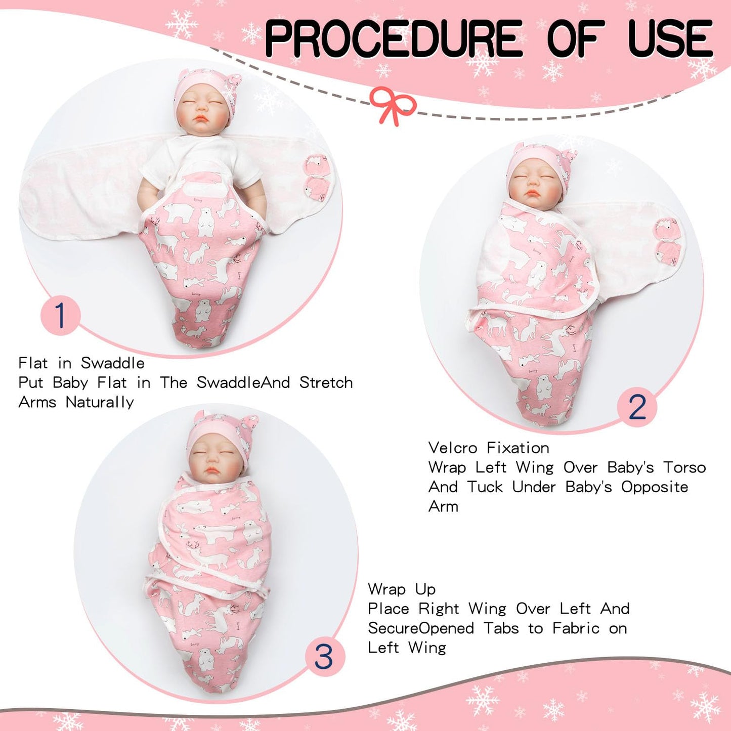 2 Pcs Reborn Baby Doll Swaddle Blanket Set Newborn Dolls Bath Blanket Fit 17-22'' Reborn Dolls Girl Clothes Accessories Blanket