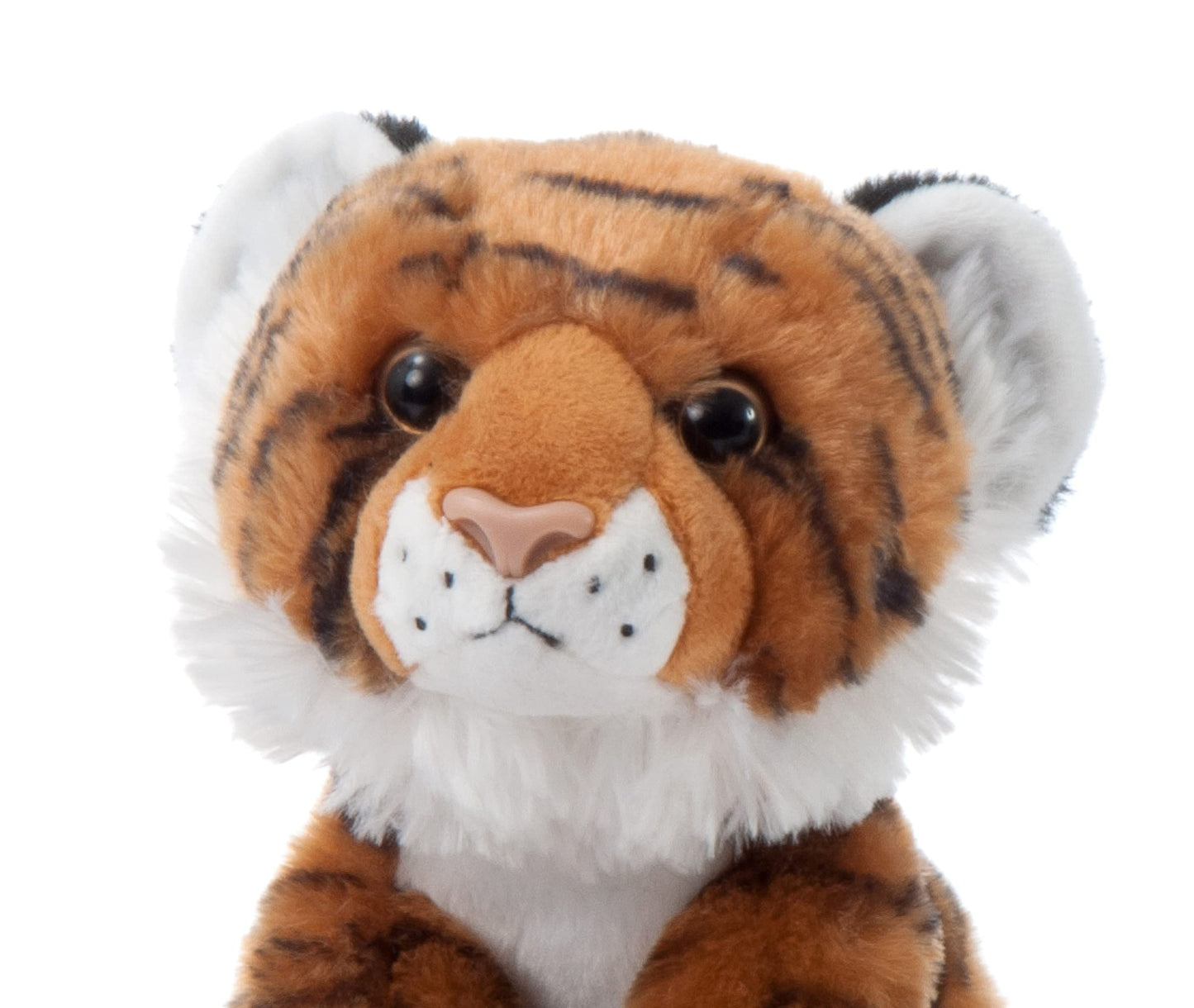 The Petting Zoo Tiger Plush Toy, 9" Brown Stuffed Animal for Kids, Model 420101