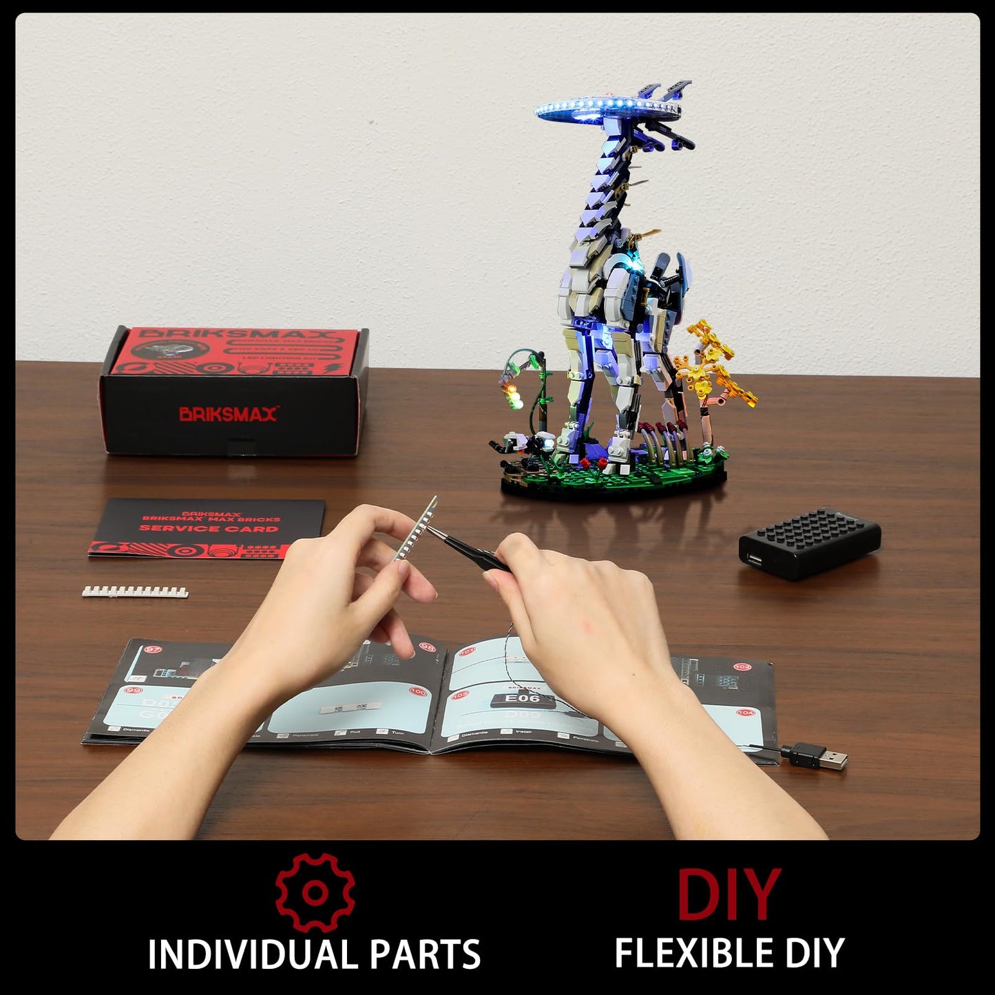 Briksmax Led Lighting Kit Compatible With Lego-76989 Horizon Forbidden West:Tallneck - Building Blocks Model- Not Include The Lego Set