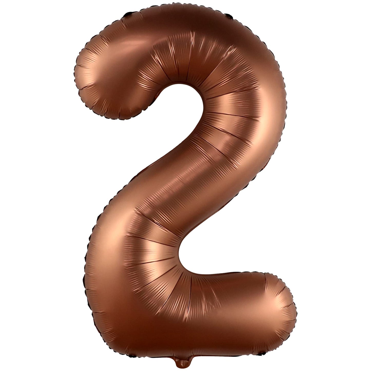 Giant, Coffee Brown 2 Balloon Number - 40 Inch, Brown 2 Birthday Balloon | 2Nd Birthday Decorations For Boy, Girls | Safari Theme Party Decorations | 2 Year Old Balloon For 2Nd Birthday Party Supplies