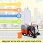 Street Sweeper Truck with Light & Sound Effects - Friction Powered Wheels, Removable Garbage Can & Rotating Brushes - Heavy Duty