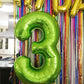 3 Balloon Number, 3Rd 3 Years Old Birthday Decorations For Boy, Three Rex Birthday Party Decorations, 40 Inch Light Green Large