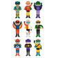 Petit Collage Magnetic Dress Up Superheroes – Magnetic Game Board With Mix And Match Magnetic Pieces, Ideal For Ages 3+ – Includes 2 Scenes And 27 Creative Magnetic Pieces
