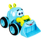 Toys for a 2 Year Old Boy - 4 Friction Powered Trucks for 3+ Year Old Boys, Push & Go Cars Cartoon Construction Vehicle Set - Be