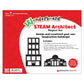 Dowling Magnets Wonderboard STEAM Architect Magnet Set, Small, Flexible Magnet, Model 736221